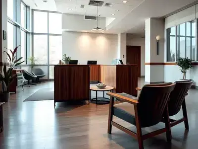 Medical office furniture restoration project